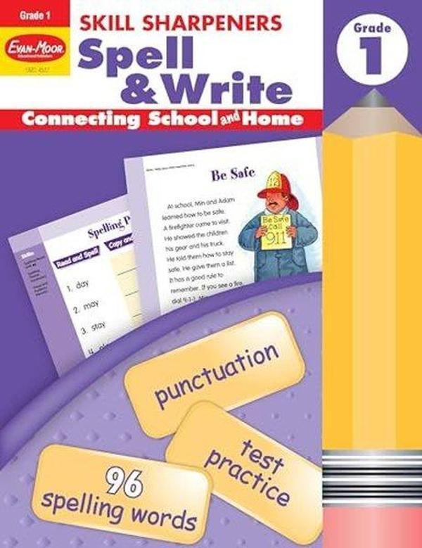Skill Sharpeners Spell and Write Grade 1 - Evan-Moor Educational Publishers - Image 1