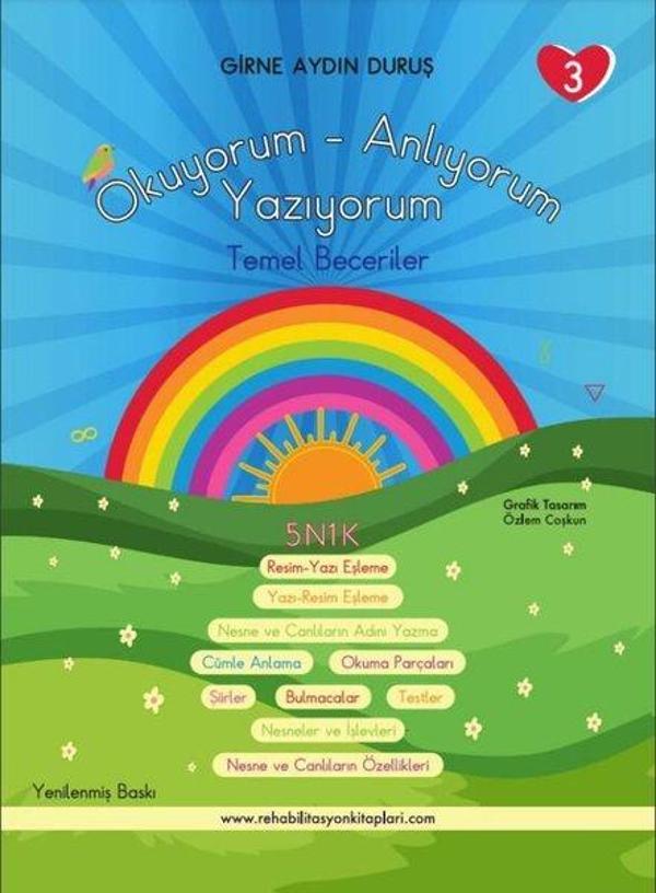 Temel Beceriler - Okuyorum Anlıyorum Yazıyorum 3 - RK Rekitap - Image 1