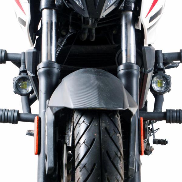 GP Kompozit Large Universal Motosiklet Sis Farı Seti Siyah - Image 1