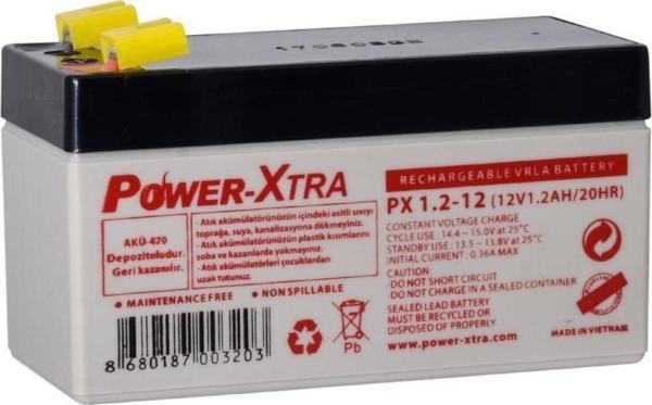 Power-Xtra 12V 1.2 Ah Bakımsız Kuru Akü - Image 1