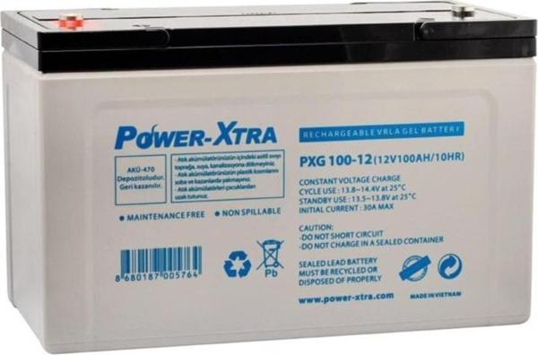 Power-Xtra 12V 100 Ah Bakımsız Jel Akü - Image 1
