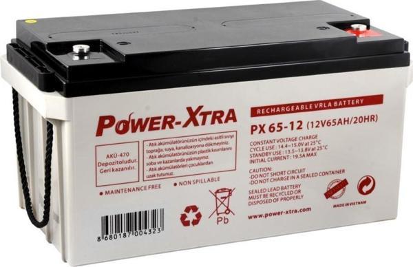 Power-Xtra 12V 65 Ah Bakımsız Kuru Akü - Image 1
