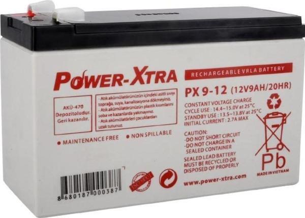 Power-Xtra 12V 9 Ah Bakımsız Kuru Akü - Image 1