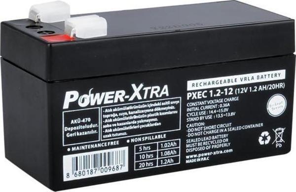 Power-Xtra EcoLead Series - PXEC1.2-12 - 12V 1.2 Ah Kuru Akü - Image 1