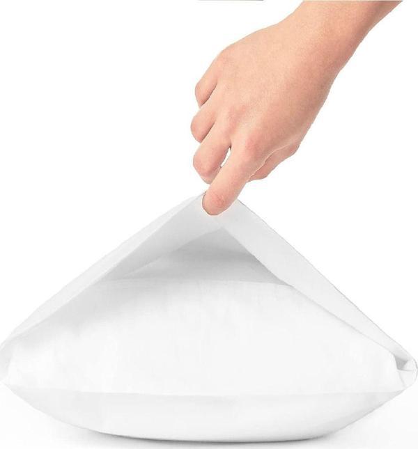 Mycey 1 Adet Pamuklu Yastık Kılıfı Fermuarsız Beyaz 50X70 Cm - Image 1