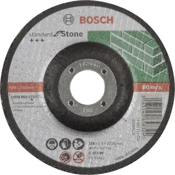Bosch - 115*2,5 mm Standard Seri Bombeli Taş Kesme Diski (Taş) - Image 1