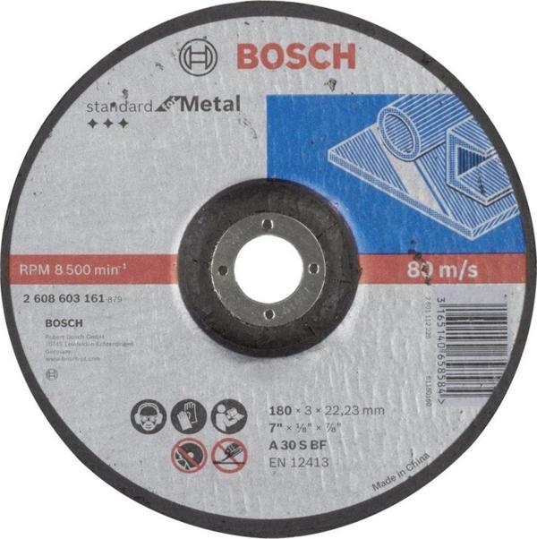 Bosch - 180*3,0 mm Standard Seri Bombeli Metal Kesme Diski (Taş) - Image 1