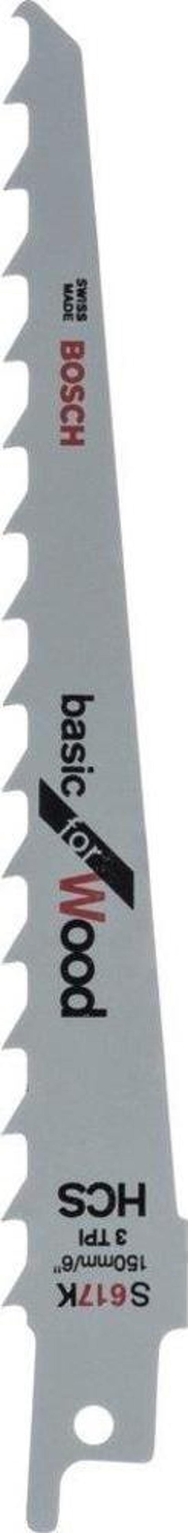 Bosch - Basic Serisi Ahşap için Panter Testere Bıçağı S 617 K - 5'li - Image 1