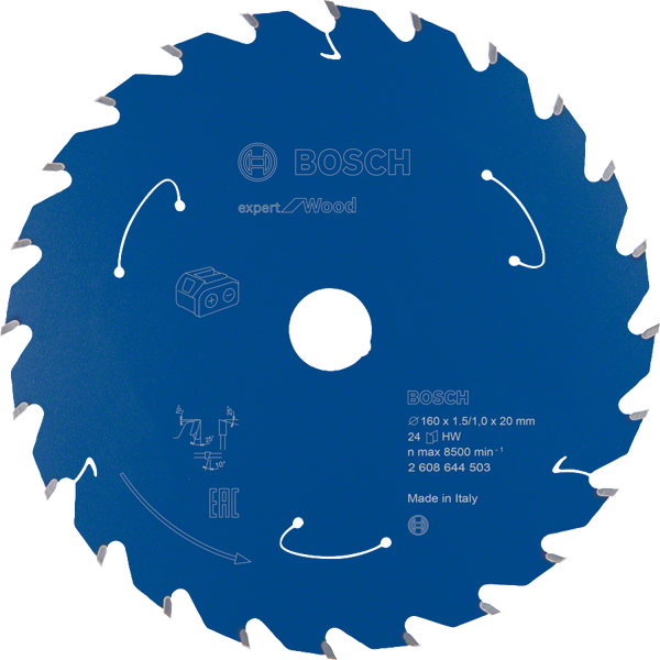 Bosch - Expert for Serisi Ahşap için Akülü Daire Testere Bıçağı 160*20 mm 24 Diş - Image 1