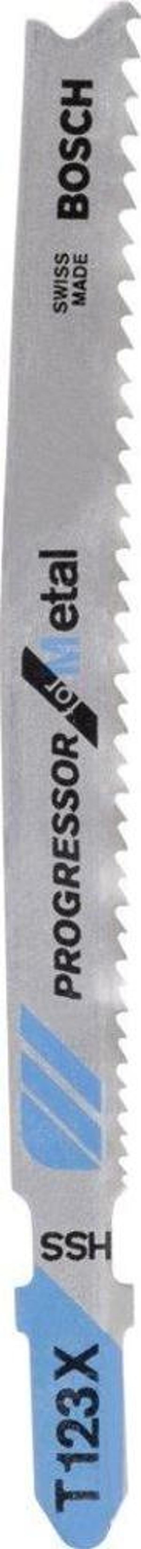 Bosch - Kademeli Artan Dişli Seri Metal İçin T 123 XF Dekupaj Testeresi Bıçağı - 5'Li Paket - Image 1