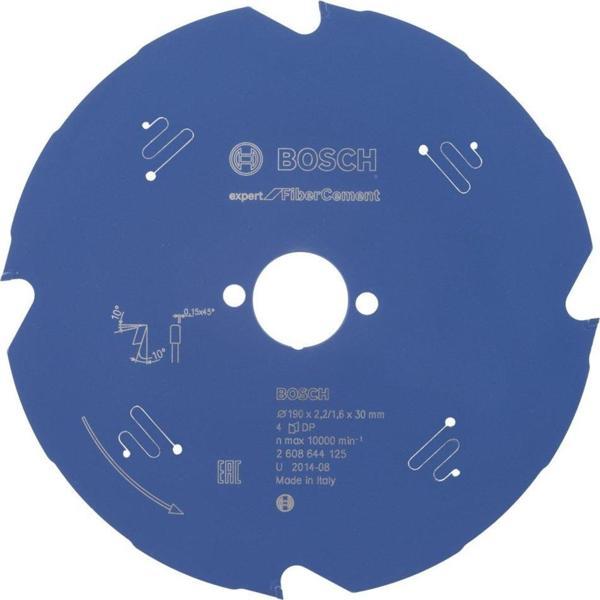 Bosch - Expert Serisi Lifli Çimento Ve Alçıpan için Daire Testere Bıçağı 190*30 mm 4 Diş - Image 1