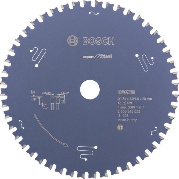 Bosch - Expert Serisi Metal için Daire Testere Bıçağı 184*20 mm 48 Diş - Image 1