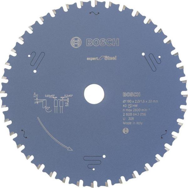 Bosch - Expert Serisi Metal için Daire Testere Bıçağı 190*20 mm 40 Diş - Image 1