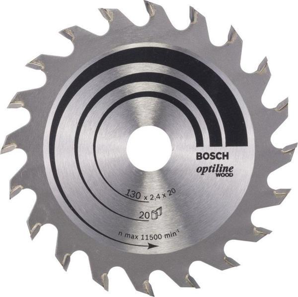 Bosch - Optiline Serisi Ahşap için Daire Testere Bıçağı 130*20/16 mm 20 Diş - Image 1