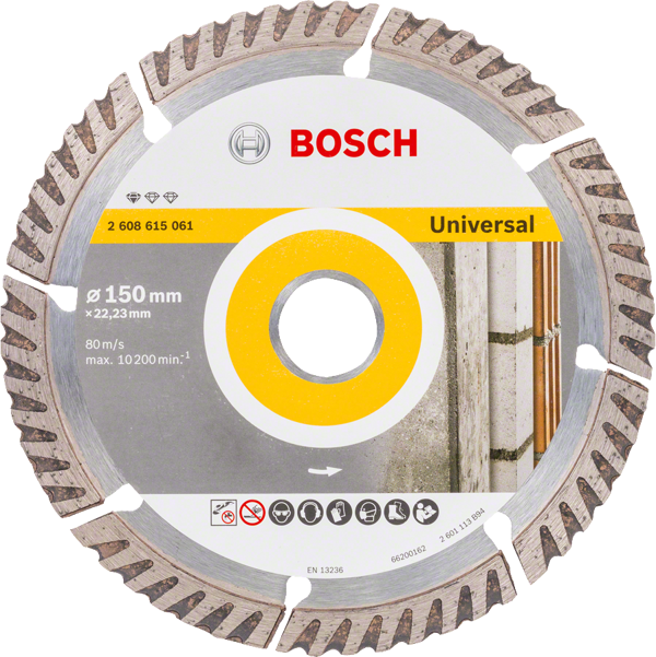 Bosch - Standard Seri Genel Yapı Malzemeleri İçin Elmas Kesme Diski 150 mm - Image 1