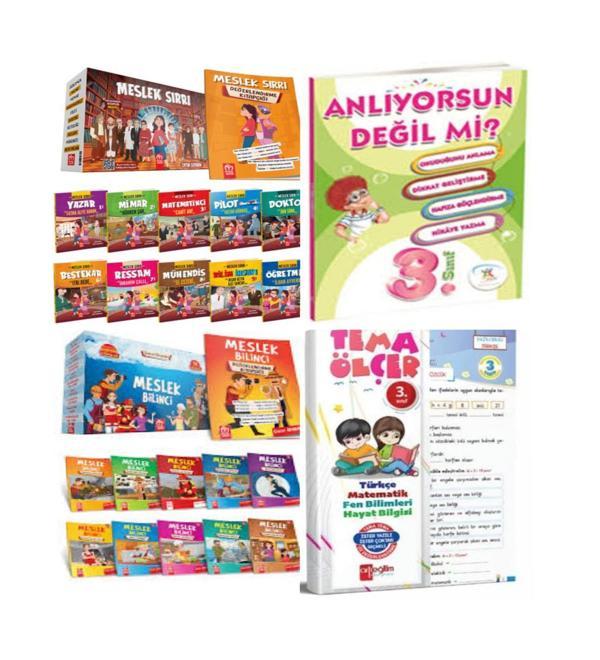 3 ve 4. Sınıflar İçin Meslek Sırrı Hikaye+Meslek Bilinci Hikaye Serisi +Yaprak Test Ve Anlıyorsun Değil Mi? - Model Eğitim Yayınları - Image 1