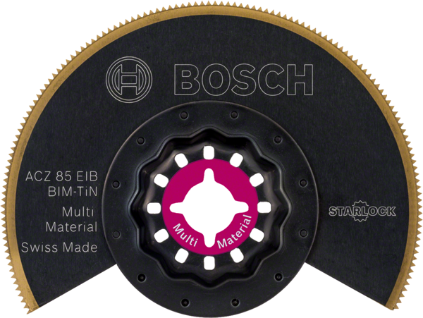 Bosch - Starlock - ACZ 85 EIB - BIM-TIN Çoklu Malzeme İçin Segman Testere Bıçağı, Bombeli 10'lu - Image 1