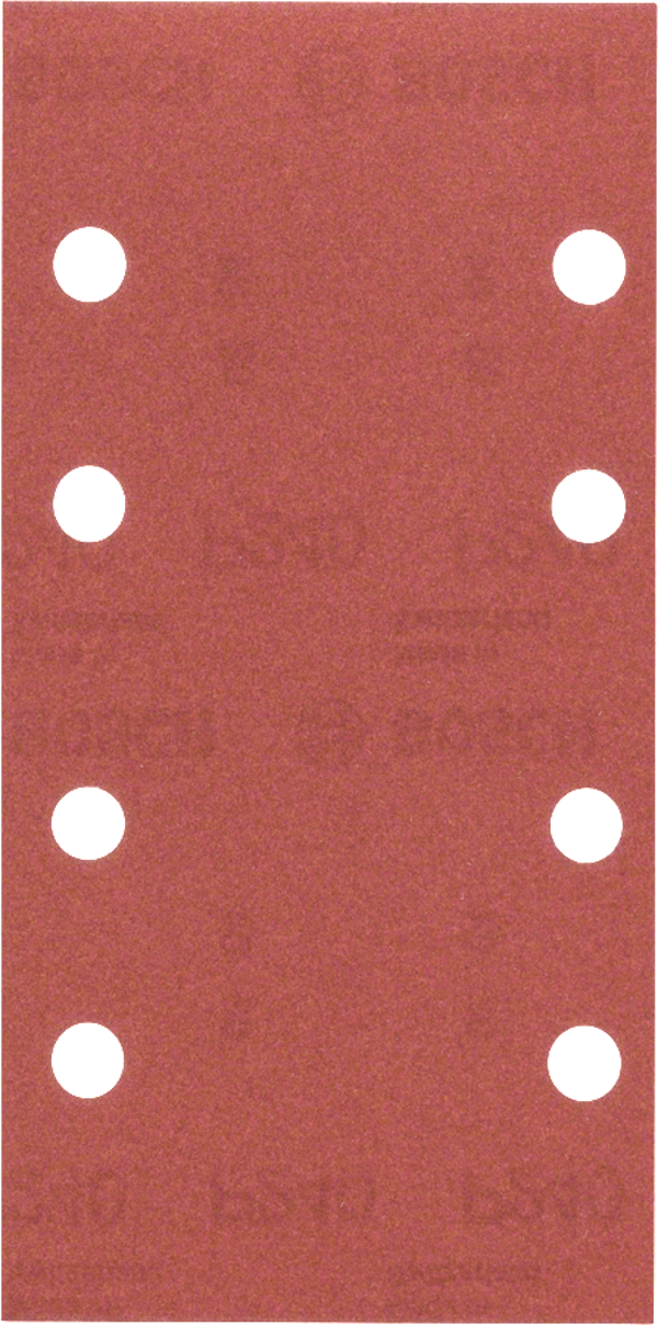Bosch - Titreşimli Zımpara Kağıdı 10'lu, 93 x 185 mm 240 Kum 8 Delik - Image 1
