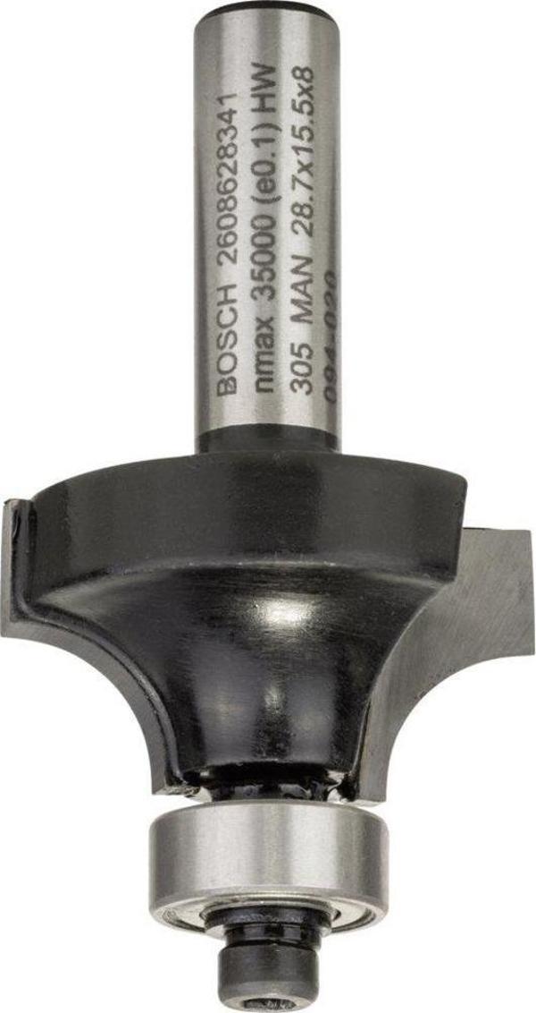 Bosch - Standard Seri Ahşap İçin Çift Oluklu, Sert Metal Bilya Yataklı Yuvarlama Frezesi 8*8*53 mm - Image 1