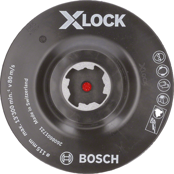 Bosch - X-LOCK - 115 mm M14 Kağıt Zımparalar için Taban - Image 1
