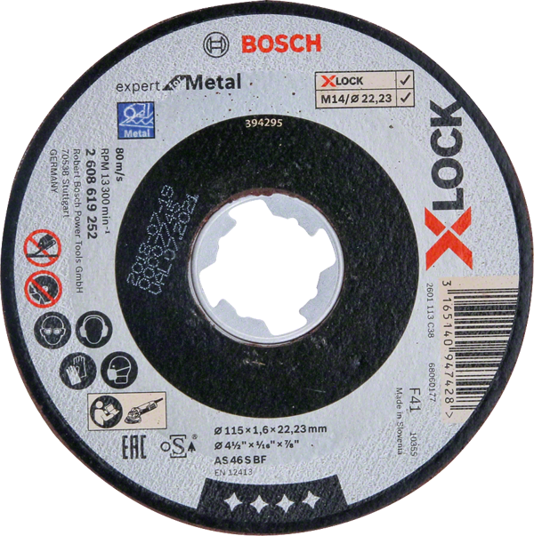 Bosch - X-LOCK - 115*1,6 mm Expert Serisi Düz Metal Kesme Diski (Taş) - Image 1