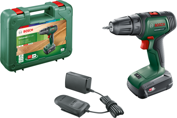 Bosch UniversalDrill 18 Tek Akülü Delme Vidalama Makinesi (1 x 1,5Ah) - Image 1