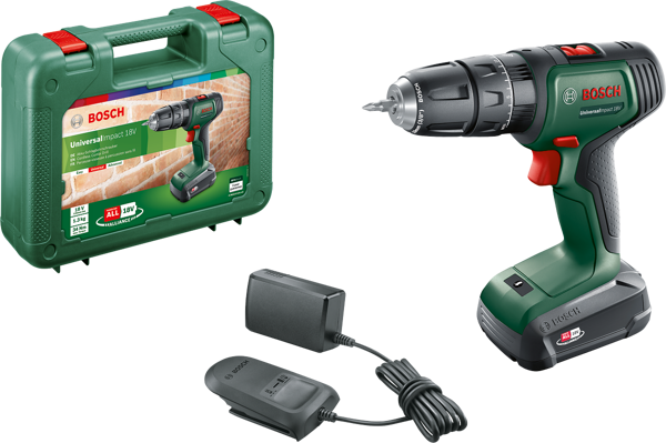 Bosch UniversalImpact 18 Tek Akülü Darbeli Delme Vidalama Makinesi (1 x 1,5Ah) - Image 1