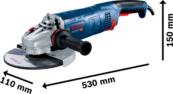 Bosch Professional GWS 24-230 JZ Büyük Taşlama Makinesi - Image 1