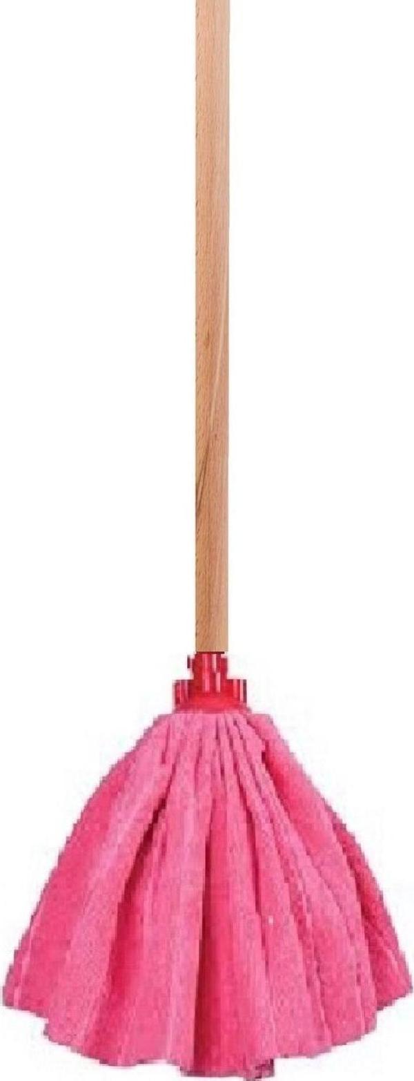 Soft Mop Mikrofiber Havlu Paspas Mop Ucu Ve Ahşap Saplı Takım - Image 1