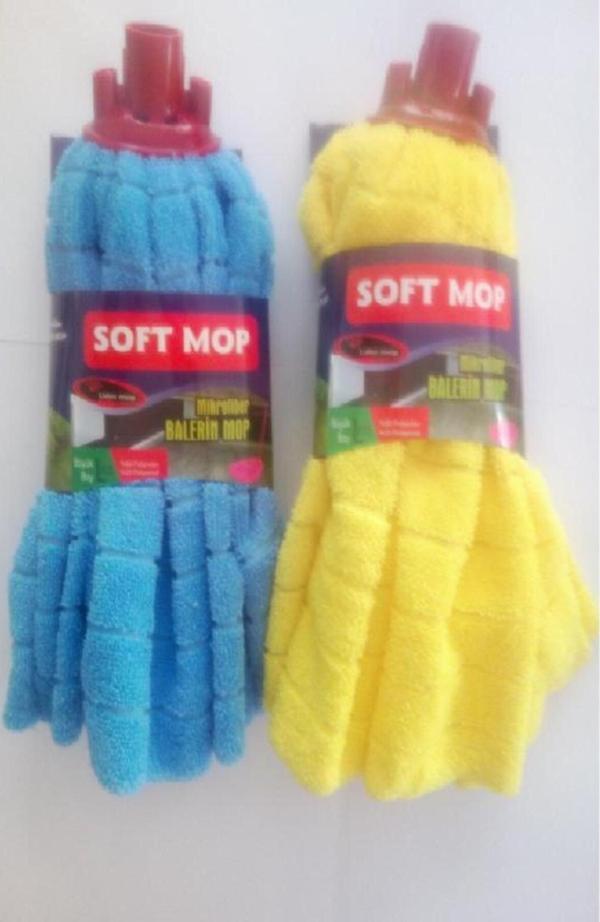 Soft Mop Mikrofiber Havlu Paspas Yedek Mop Ucu 2 Adet - Image 1