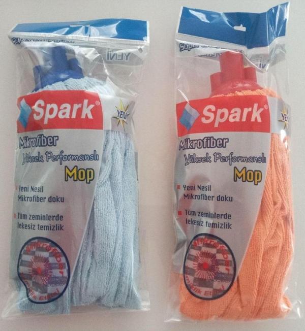 Spark 2 Adet Mikrofiber Havlu Vileda Paspas Mop Yedek Ucu - Image 1