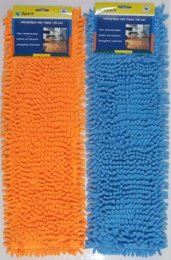 Spark 2 Adet Spark Makarna Mop Ucu Mikrofiber Paspas Yedeği 50 Cm - Image 1