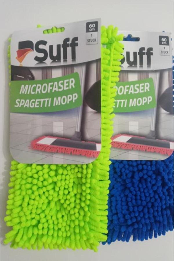 Suff 2 Adet Nemli Ve Kuru Makarna Mop Ucu Mikrofiber Paspas Yedeği 60 Cm - Image 1