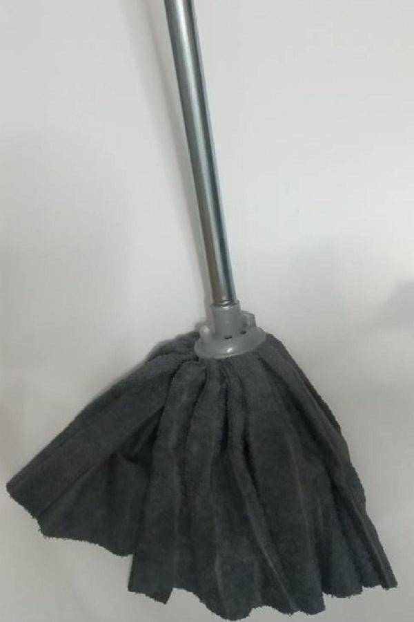 Wikro 1 Adet Mop 1 Adet Ahşap Sapı İle Takım Mikrofiber Vileda Tipi Mop Paspas - Image 1