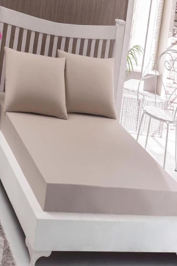 Bebesi Çift Kişilik Havlu Çarşaf Takımı Renk Açık Kahve 150X200 Cm - Image 1