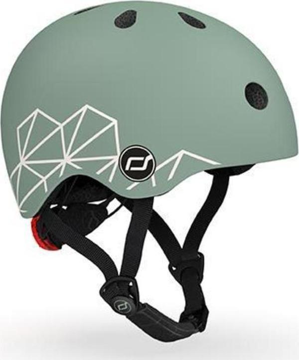 Scoot and Ride Lifestyle Bebek Kaskı XXS-S Green Lines 181206-96562 - Image 1