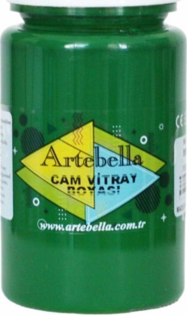 Artebella Cam Vitray Boyası 8806 Yeşil 90 ml - Image 1