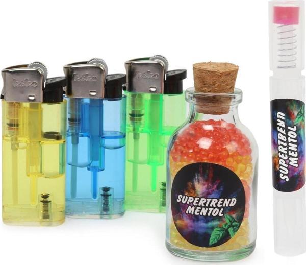 Mentol Topu Karpuz Ve Limon  500  Adet 1 Aplikatör3 Adet Çakmak - Image 1