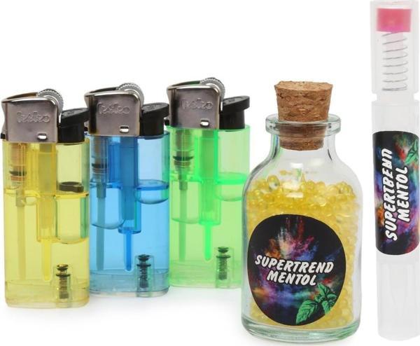 Mentol Topu Limon 500 Adet 1 Aplikatör 3 Adet Çakmak - Image 1