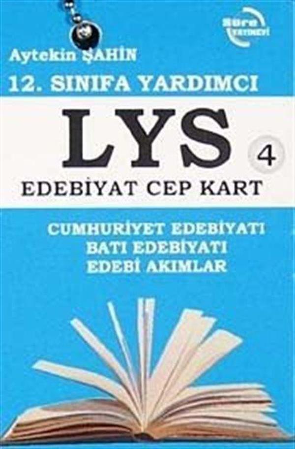 12. Sınıfa Yardımcı LYS Edebiyat-4 Cep Kart - Süre Yayınevi - Image 1