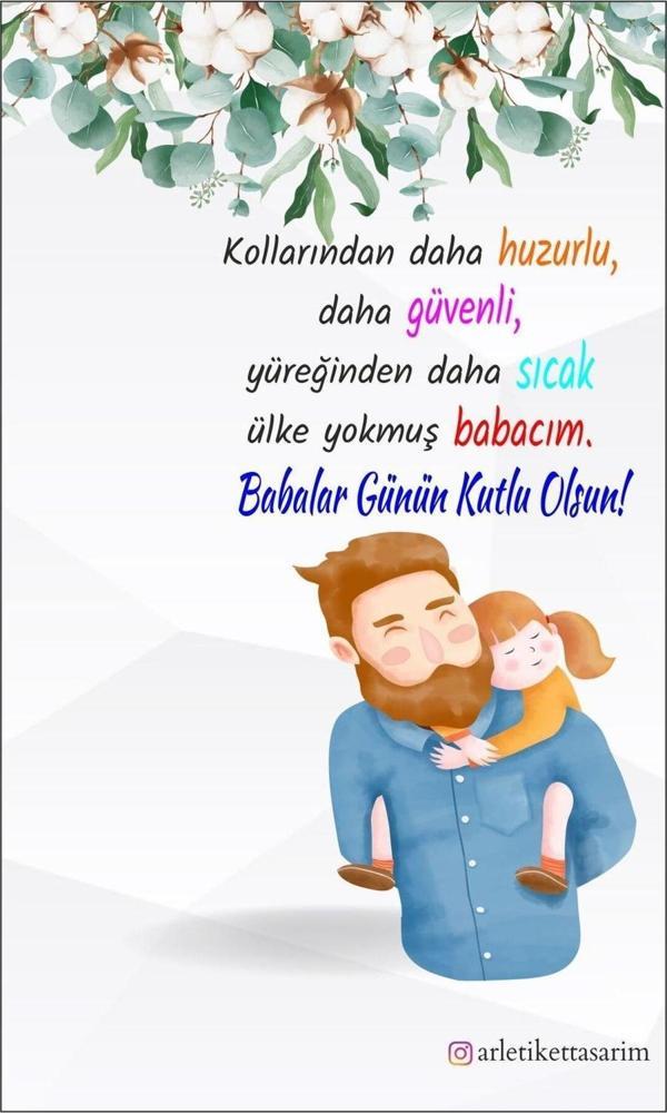 Butiksosyetik Babalar Günü Kartı 9 x 15 cm 50 Adet - Image 1