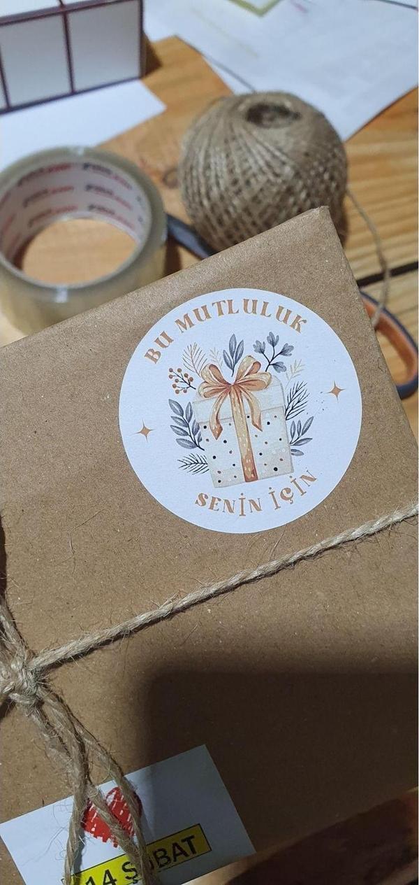 Butiksosyetik Bu Mutluluk Senin İçin 5 x 5 cm 300 Adet Etiket - Image 1