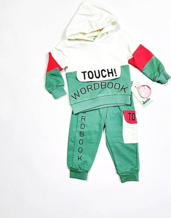 Butiksosyetik Damlakids Touch Baskılı Kız Bebek Takım - Image 1