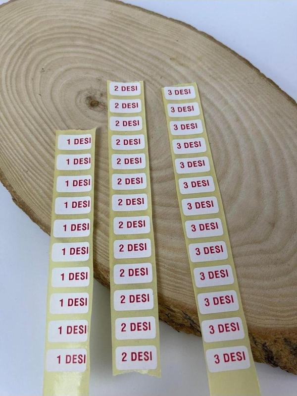 Butiksosyetik Desi Yazılı Yapışkanlı Etiket 300 Adet - Image 1