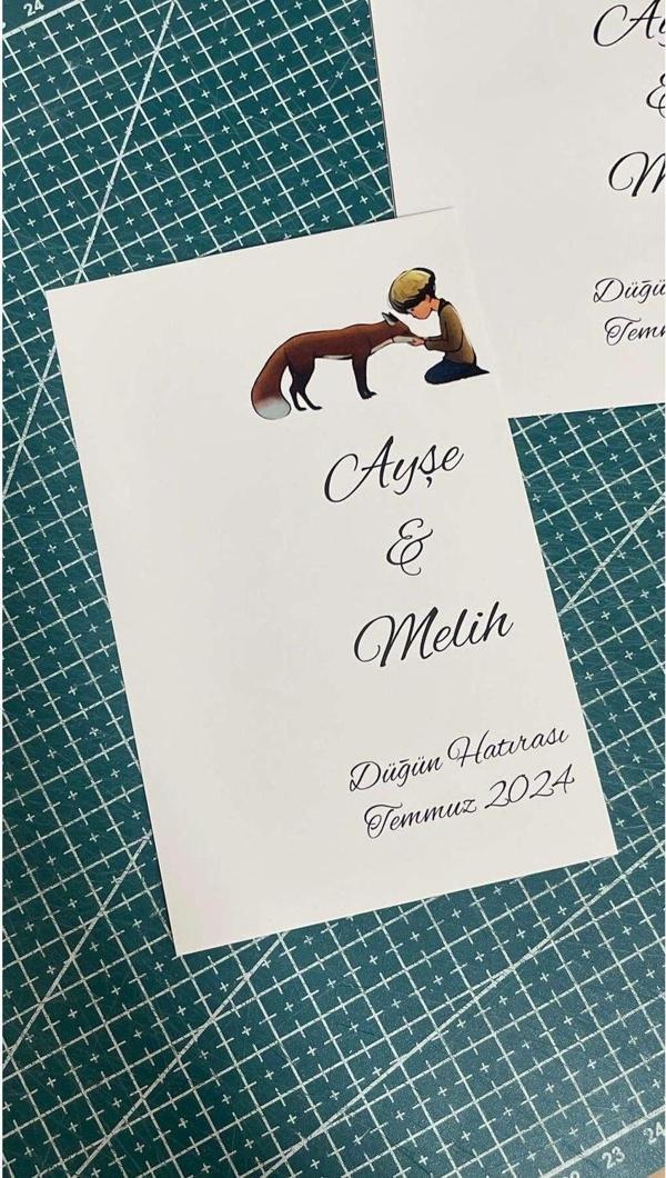 Butiksosyetik Düğün Hatırası Anahtarlık Kartı 9,5 x 15 cm 49 Adet - Image 1