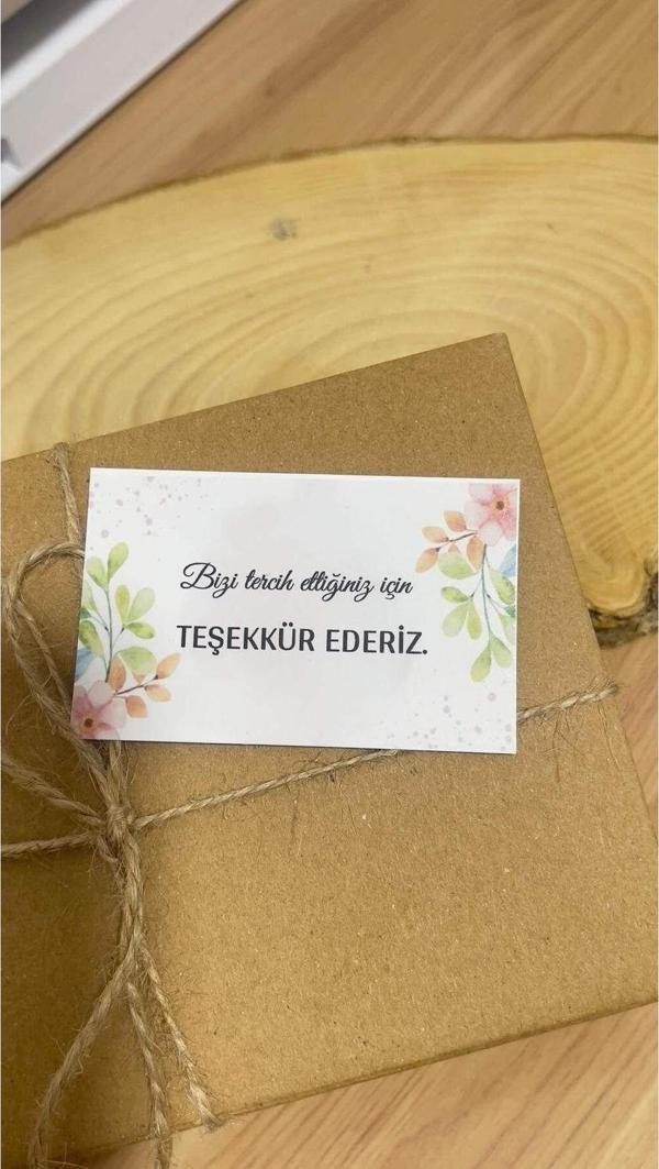 Butiksosyetik E-Ticaret Teşekkür Kartı 5 x 8 cm 100 Adet - Image 1