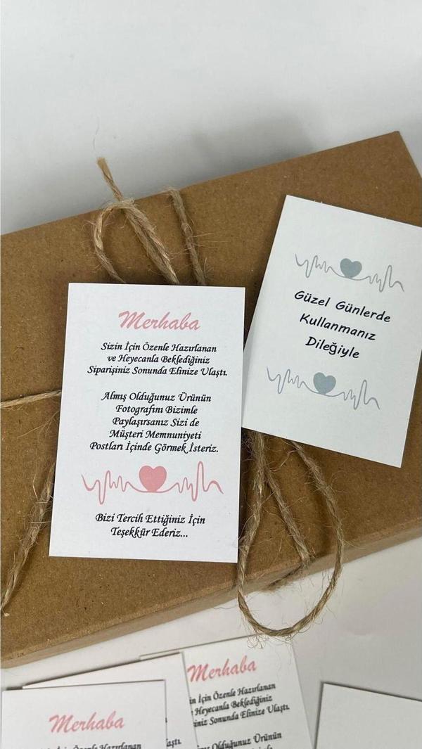 Butiksosyetik E-Ticaret Teşekkür Kartı 8,5 x 5,5 cm 50 Adet - Image 1