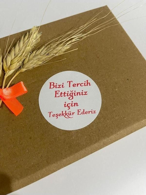 Butiksosyetik Kalın Yazı Yuvarlak Yapışkanlı Etiket 5 x 5 cm 100 Adet - Image 1