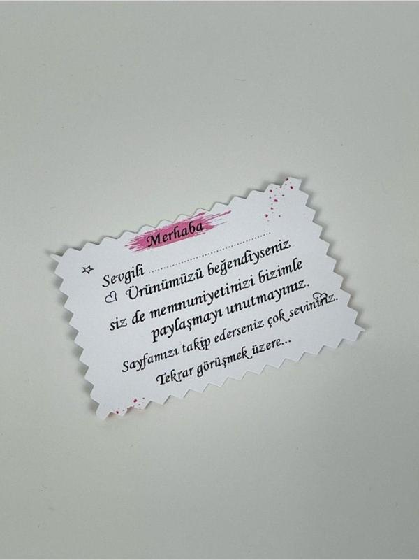 Butiksosyetik Sayfamızı Takip Ediniz Kartı-Not Kartı 5 x 7cm 50 Adet - Image 1