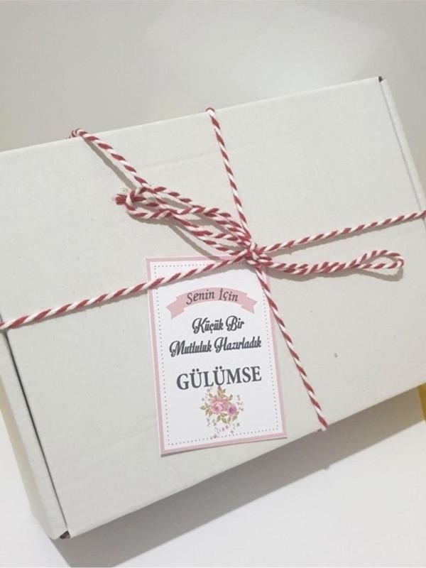 Butiksosyetik Senin Için Küçük Bir Mutluluk Getirdim Gülümse Kartı 50 Adet - Image 1